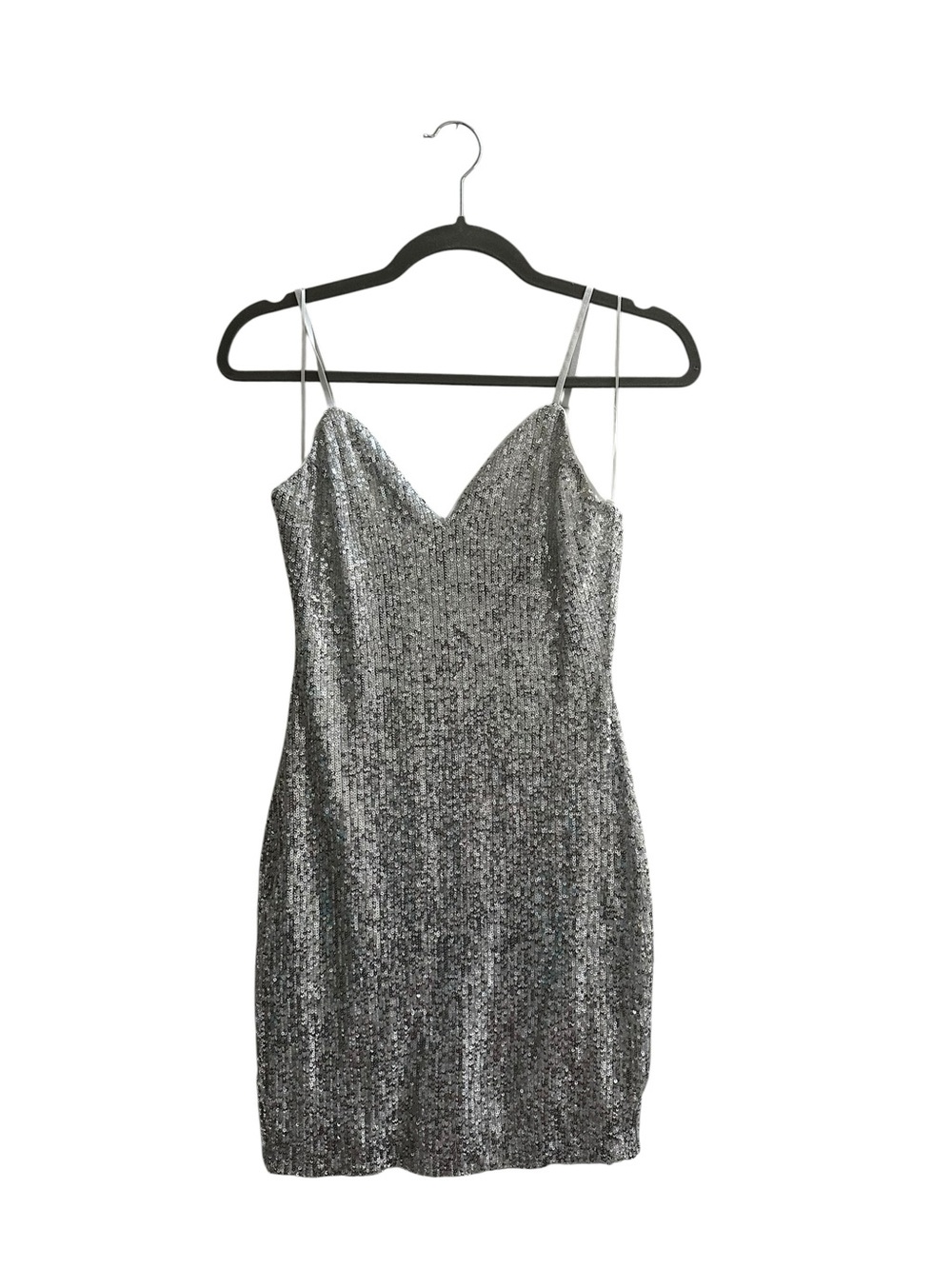 Celebrity Hera Collection Silver Sequin Mini Dress